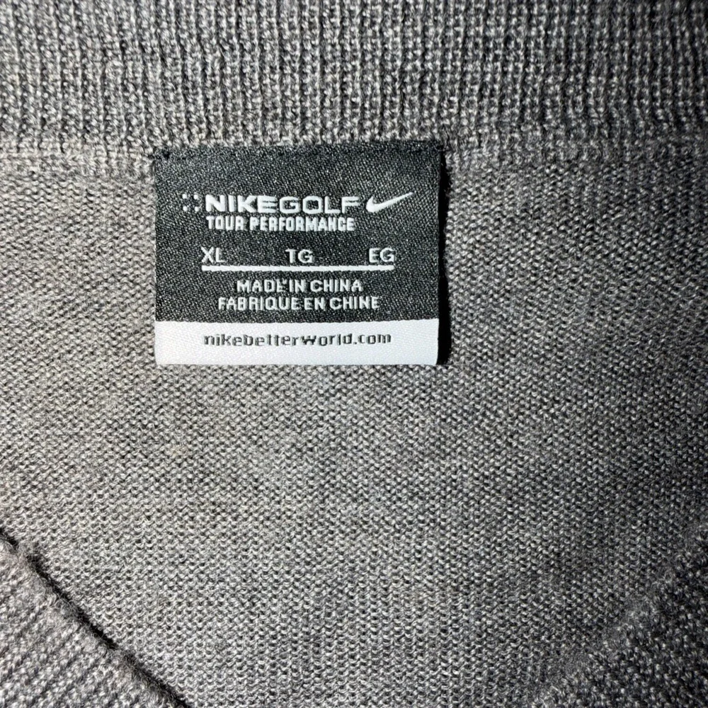 Nike Golf V-Neck Pullover Sweater, Wool-Acrylic Blend, Size XL R5